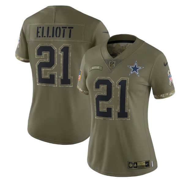 Women's Dallas Cowboys #21 Ezekiel Elliott 2022 Olive Salute To Service Limited Stitched Jersey(Run Small) Dyin,We sell and wholesale Women's Dallas Cowboys #21 Ezekiel Elliott 2022 Olive Salute To Service Limited Stitched Jersey(Run Small) Dyin on line form chian!